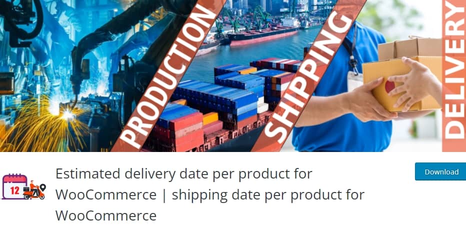 best woocommerce shipping plugins: Estimated delivery date