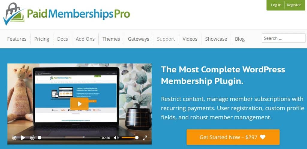 Paid Membership Pro: One of the best woocommerce subscription plugins